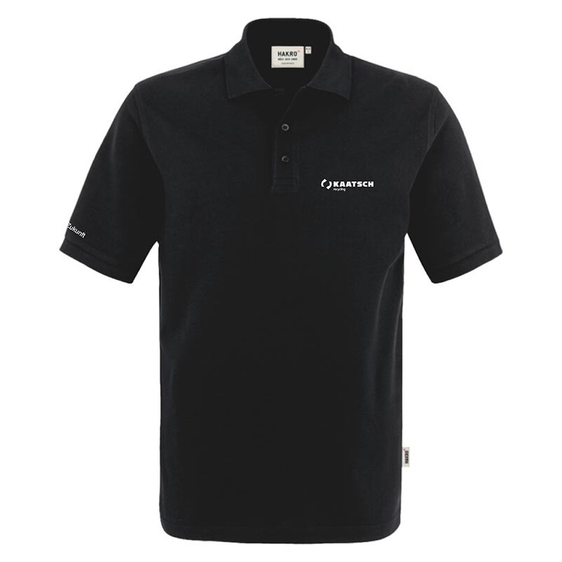Schwarzes Polo Teamplayer Shirt, XS. Hakro Poloshirt.