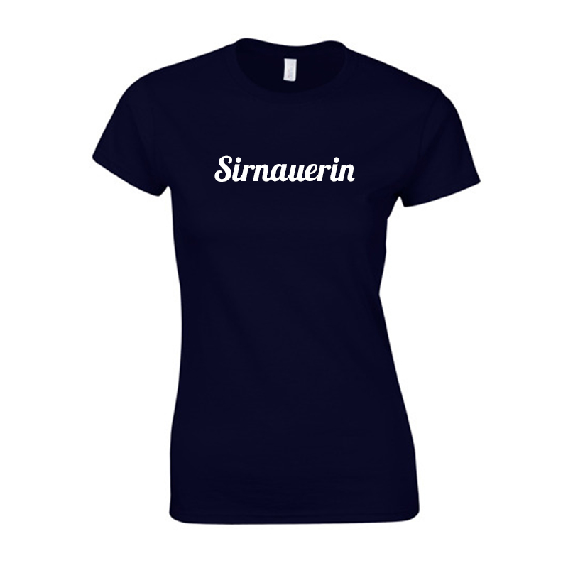 Damen T-Shirt Sirnauerin, Navy, Größe S