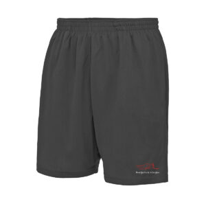 Graue, kurze Sporthose für Jungen, XS.